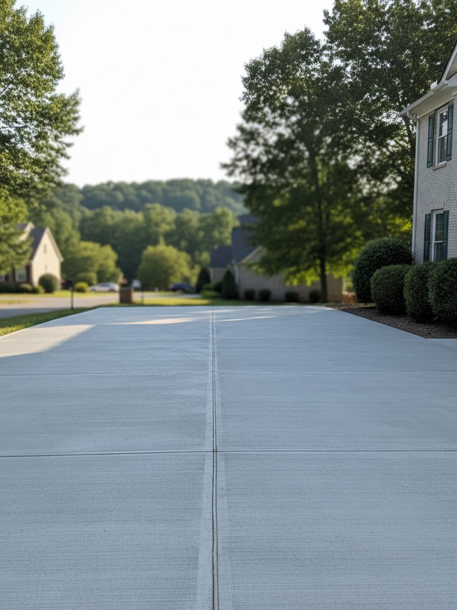 Concrete Driveways completed by Horizon Concrete Co in Nashville, NC