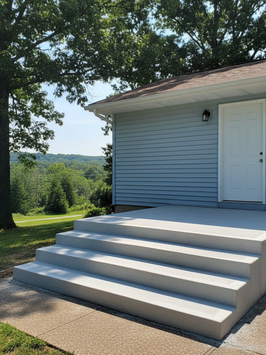 Concrete Steps & Porches completed by Horizon Concrete Co in Clayton, NC